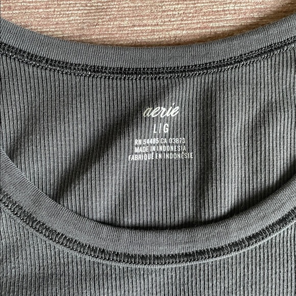 NWT Aerie High Neck Ribbed Midi Dress Large - Picture 9 of 12